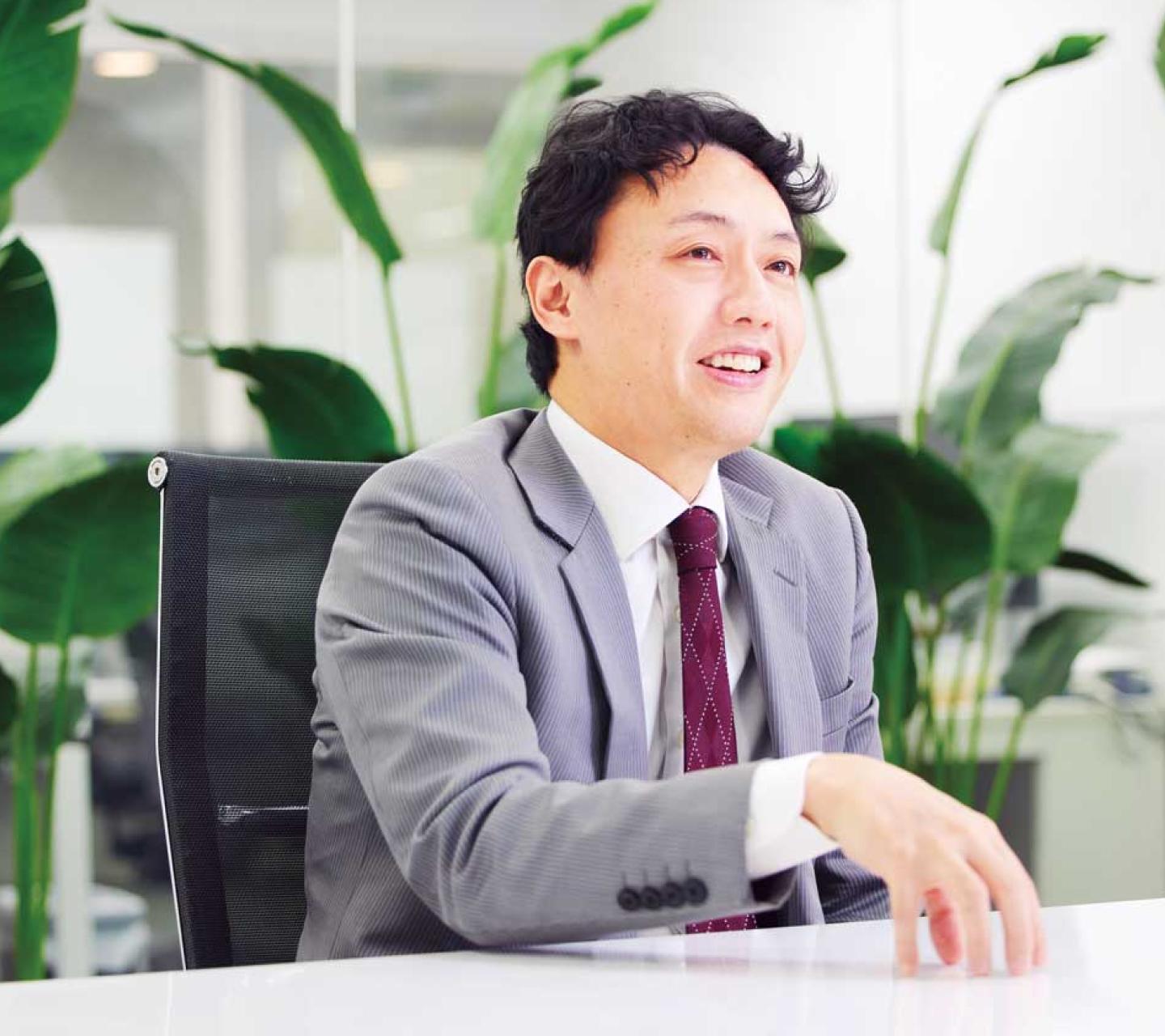 Professor Yutaka Matsuo being interviewed