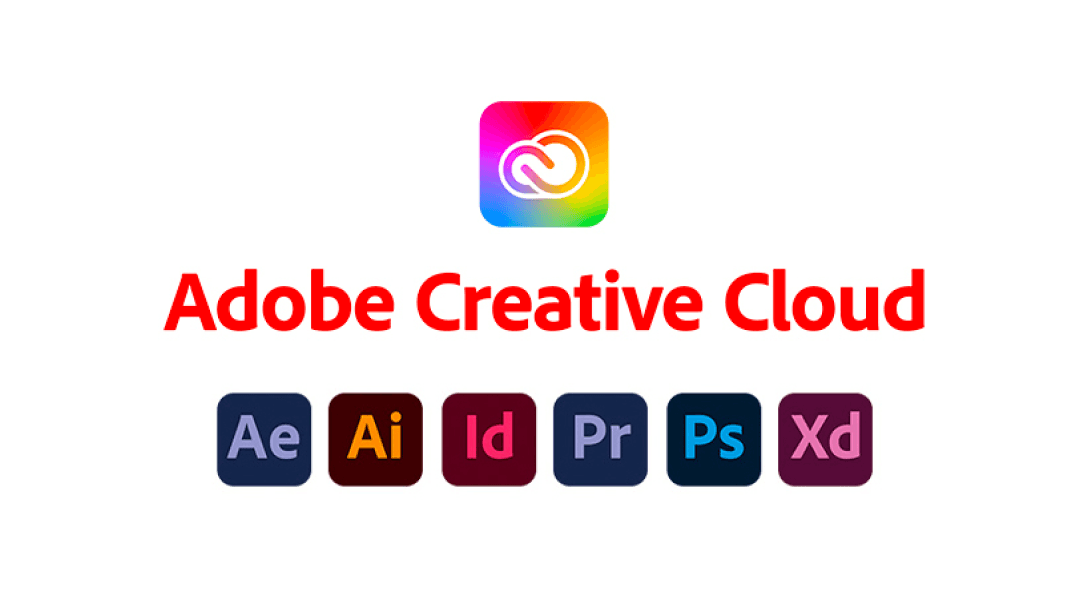 Adobe Creative Cloudの各サービスのロゴ