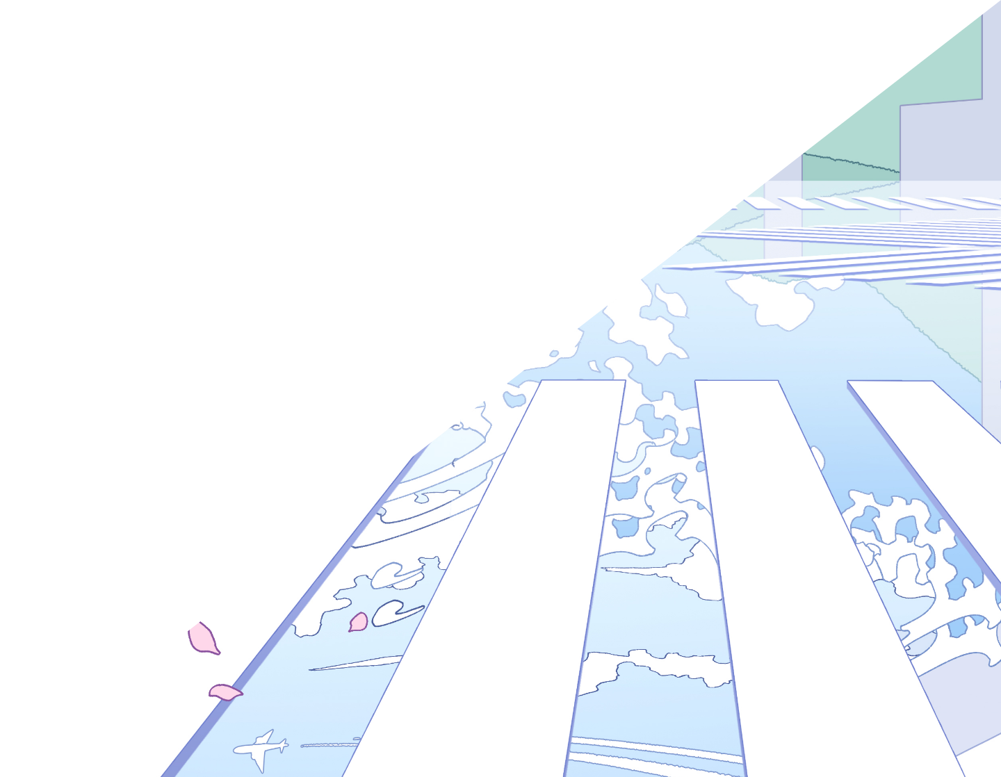 イラスト 横断歩道